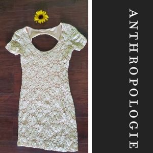 ANTHROPOLOGIE LACE PINK DRESS